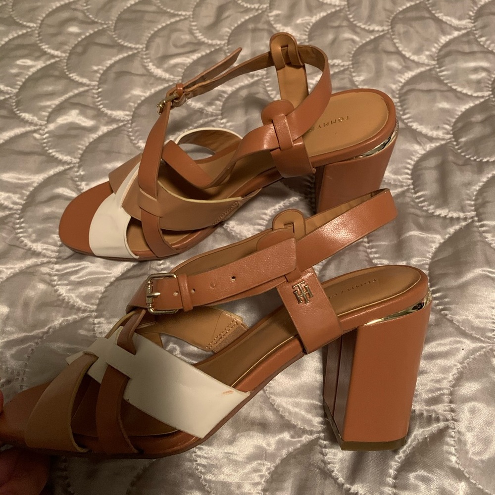 Tommy Hilfiger chunky heel